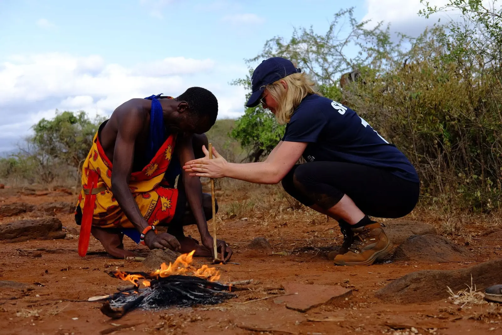 African sunset landscape
